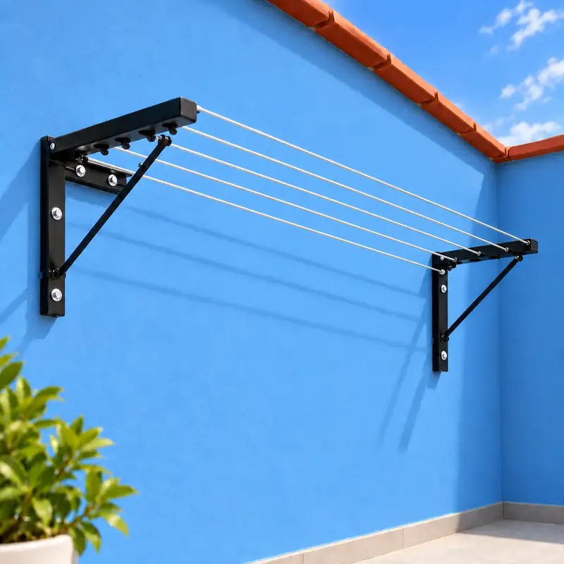 Instalación gratis de tendedero retráctil en azotea de casa en Tijuana